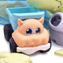 Woopie Let's Go Green WOOPIE GREEN Zestaw do Piasku z Wiaderkiem i Łopatką Krokodyl w Plecaku 10 el. BIODEGRADOWALNY ORGANICZNY MATERIAŁ
