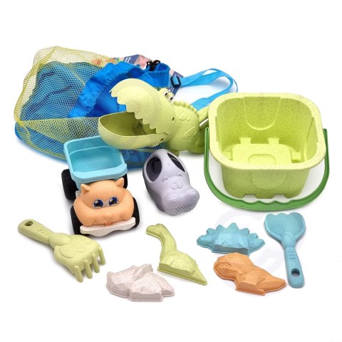 Woopie Let's Go Green WOOPIE GREEN Zestaw do Piasku z Wiaderkiem i Łopatką Krokodyl w Plecaku 10 el. BIODEGRADOWALNY ORGANICZNY MATERIAŁ Woopie Let's Go Green WOOPIE GREEN Zestaw do Piasku z Wiaderkiem i Łopatką Krokodyl w Plecaku 10 el. BIODEGRADOWALNY ORGANICZNY MATERIAŁ