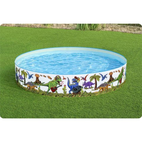Bestway Basen ogrodowy Dinozaury 244 x 46 cm Bestway 55001 Bestway Basen ogrodowy Dinozaury 244 x 46 cm Bestway 55001