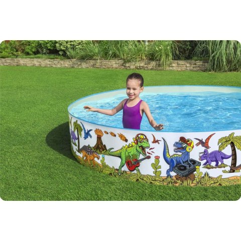 Bestway Basen ogrodowy Dinozaury 244 x 46 cm Bestway 55001 Bestway Basen ogrodowy Dinozaury 244 x 46 cm Bestway 55001
