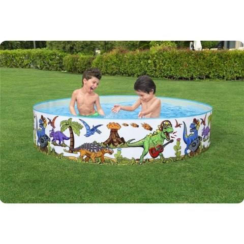 Bestway Basen ogrodowy Dinozaury 244 x 46 cm Bestway 55001 Bestway Basen ogrodowy Dinozaury 244 x 46 cm Bestway 55001