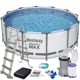 Bestway Basen ogrodowy stelażowy 366 x 122 cm 6w1 Bestway 56420