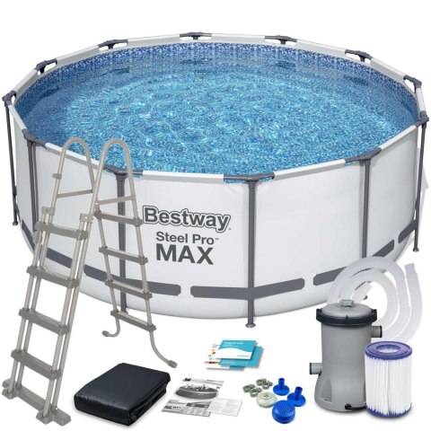 Bestway Basen ogrodowy stelażowy 366 x 122 cm 6w1 Bestway 56420 Bestway Basen ogrodowy stelażowy 366 x 122 cm 6w1 Bestway 56420