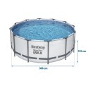 Bestway Basen ogrodowy stelażowy 366 x 122 cm 6w1 Bestway 56420