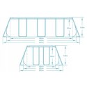 Bestway Basen ogrodowy stelażowy 404 x 201 x 100 cm 11w1 Bestway 56441