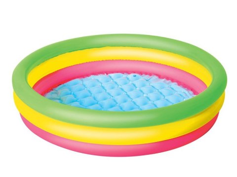 Bestway Kolorowy basen dmuchany 102 x 25 cm Bestway 51104 Bestway Kolorowy basen dmuchany 102 x 25 cm Bestway 51104