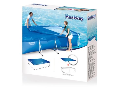 Bestway Pokrywa do basenu stelażowego 259 x 170 cm Bestway 58105 Bestway Pokrywa do basenu stelażowego 259 x 170 cm Bestway 58105