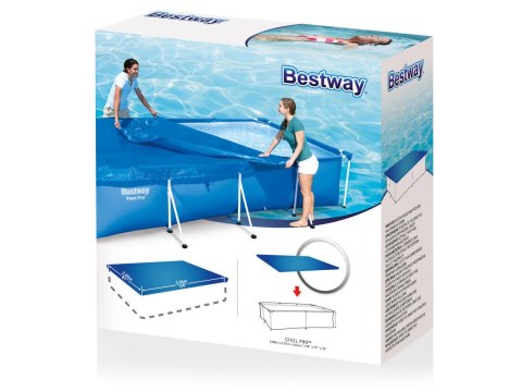 Bestway Pokrywa do basenu stelażowego 300 x 201 cm Bestway 58106 Bestway Pokrywa do basenu stelażowego 300 x 201 cm Bestway 58106