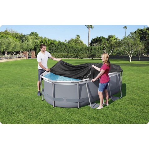 Bestway Pokrywa do basenu stelażowego owalnego 300 x 200 x 84 cm Bestway 58424 Bestway Pokrywa do basenu stelażowego owalnego 300 x 200 x 84 cm Bestway 58424