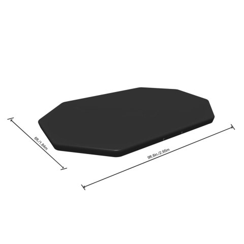 Bestway Pokrywa do basenu stelażowego owalnego 300 x 200 x 84 cm Bestway 58424 Bestway Pokrywa do basenu stelażowego owalnego 300 x 200 x 84 cm Bestway 58424