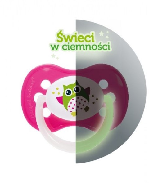 CANPOL 22/568 Smoczek uspokajający silikonowy symetryczny 0-6m Sówki CANPOL 22/568 Smoczek uspokajający silikonowy symetryczny 0-6m Sówki