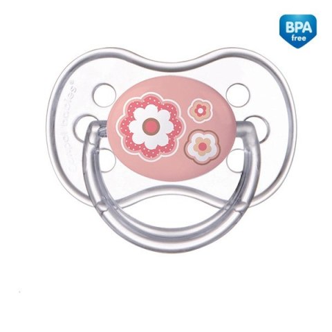 CANPOL 22/580 Smoczek uspokajający silikonowy symetryczny 0-6m-cy NEWBORN BABY różowy CANPOL 22/580 Smoczek uspokajający silikonowy symetryczny 0-6m-cy NEWBORN BABY różowy