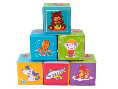 CANPOL 2/817 Kostka edukacyjna miękka 6szt CANPOL 2/817 Kostka edukacyjna miękka 6szt