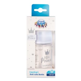 CANPOL 35/233 Butelka szeroka antykolkowa 120ml Easy Start Royal niebieska