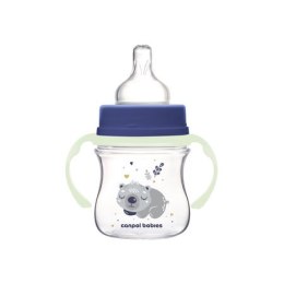 CANPOL 35/236 Butelka antykolkowa 120ml EasyStart Sleepy Koala niebieska