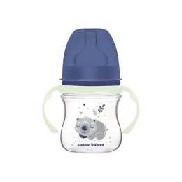 CANPOL 35/236 Butelka antykolkowa 120ml EasyStart Sleepy Koala niebieska
