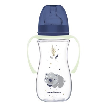 CANPOL 35/238 Butelka antykolkowa 300ml EasyStart Sleepy Koala niebieska CANPOL 35/238 Butelka antykolkowa 300ml EasyStart Sleepy Koala niebieska