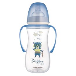 CANPOL 35/241 Butelka antykolkowa 300 ml EasyStart Bonjour Paris niebieska