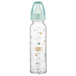 CANPOL 42/201 Butelka szklana 240ml.dekorowana