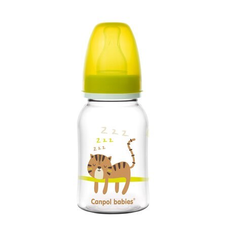 CANPOL 59/100 Butelka wąska 120 ml AFRICA żółta CANPOL 59/100 Butelka wąska 120 ml AFRICA żółta