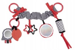 CANPOL 68/071 Zawieszka do wózka /fotelika SENSORY TOYS czerwona