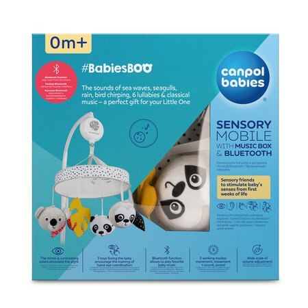 CANPOL 68/093 Sensoryczna karuzela z pozytywką/Bluetooth BabiesBoo CANPOL 68/093 Sensoryczna karuzela z pozytywką/Bluetooth BabiesBoo