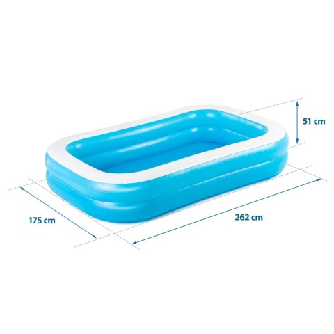 Bestway Basen dmuchany rodzinny 262 x 175 x 51 cm Bestway 54006 Bestway Basen dmuchany rodzinny 262 x 175 x 51 cm Bestway 54006