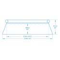 Bestway Basen ogrodowy rozporowy 244 x 61 cm 9w1 Bestway 57450