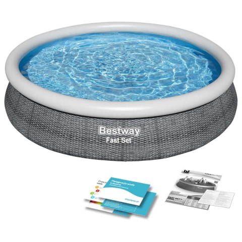 Bestway Basen ogrodowy rozporowy 366 x 76 cm 4w1 Bestway 57443