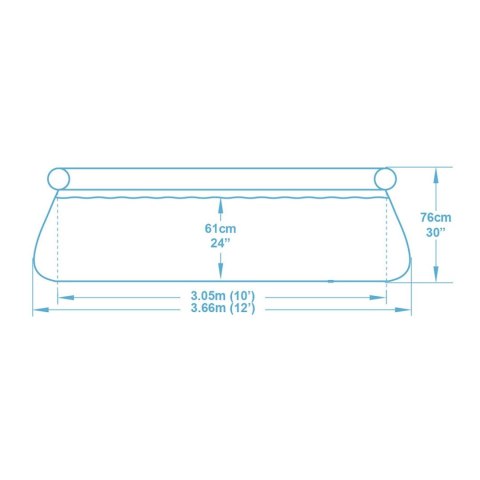 Bestway Basen ogrodowy rozporowy 366 x 76 cm 9w1 Bestway 57445 Bestway Basen ogrodowy rozporowy 366 x 76 cm 9w1 Bestway 57445