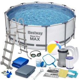 Bestway Basen ogrodowy stelażowy 366 x 122 cm 18w1 Bestway 56420