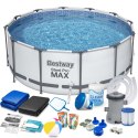Bestway Basen ogrodowy stelażowy 427 x 84 cm 17w1 Bestway 56595