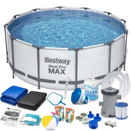 Bestway Basen ogrodowy stelażowy 427 x 84 cm 17w1 Bestway 56595