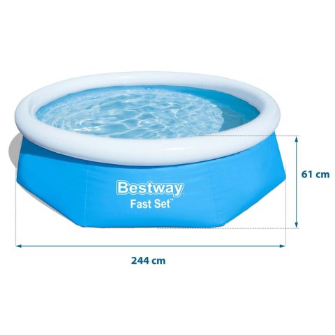 Bestway Basen rozporowy 244 x 61 cm Bestway 57448 Bestway Basen rozporowy 244 x 61 cm Bestway 57448