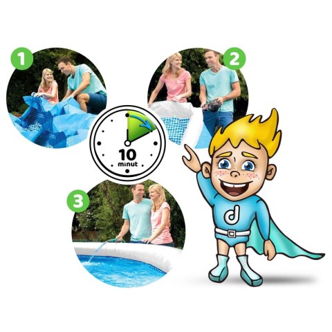 Bestway Basen rozporowy 244 x 61 cm Bestway 57448 Bestway Basen rozporowy 244 x 61 cm Bestway 57448
