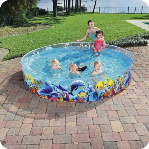 Bestway Basen rozporowy dla dzieci rybki 244x46cm Bestway 55031 Bestway Basen rozporowy dla dzieci rybki 244x46cm Bestway 55031