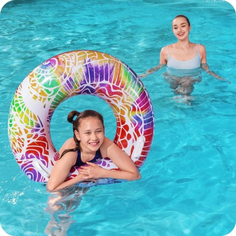 Bestway Kółko dla dzieci o średnicy 91 cm 3 kolory Bestway 36084 niebieski Bestway Kółko dla dzieci o średnicy 91 cm 3 kolory Bestway 36084 niebieski