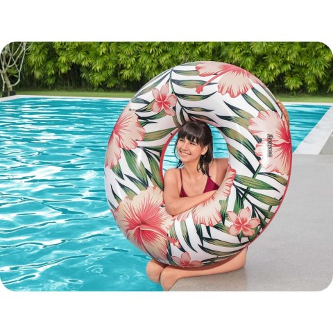Bestway Koło do pływania 119cm Bestway 36237 różowy Bestway Koło do pływania 119cm Bestway 36237 różowy