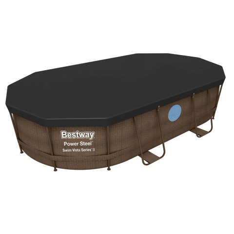 Bestway Pokrywa do basenu stelażowego owalnego 427 x 250 x 100 cm Bestway 58425 Bestway Pokrywa do basenu stelażowego owalnego 427 x 250 x 100 cm Bestway 58425