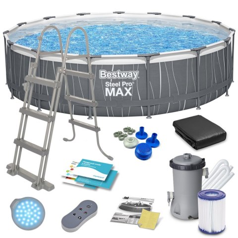 Bestway Basen ogrodowy stelażowy 457 x 107 cm 13w1 Bestway 561GD Bestway Basen ogrodowy stelażowy 457 x 107 cm 13w1 Bestway 561GD