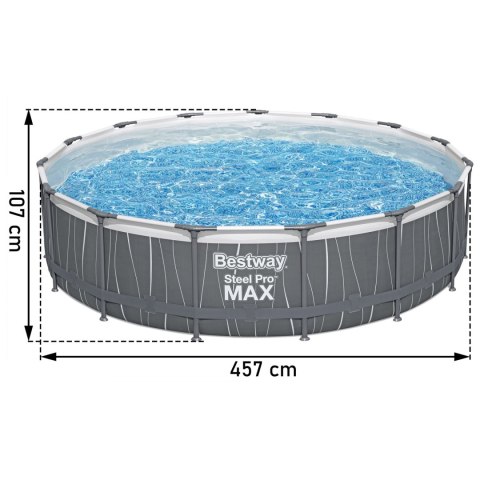Bestway Basen ogrodowy stelażowy 457 x 107 cm 13w1 Bestway 561GD Bestway Basen ogrodowy stelażowy 457 x 107 cm 13w1 Bestway 561GD
