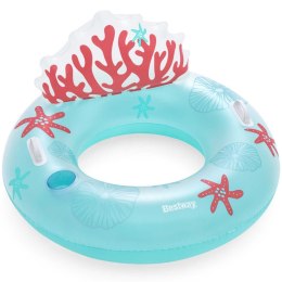 Bestway Koło do pływania z oparciem Coral Bliss 107 x 113 cm Bestway 43730