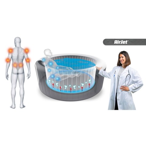 Bestway Dmuchane SPA Lay-Z Miami Blue 4 osobowe Bestway 6001C Bestway Dmuchane SPA Lay-Z Miami Blue 4 osobowe Bestway 6001C