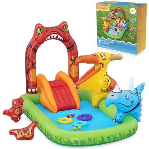 Bestway Plac zabaw dmuchany Jurassic 241 x 140 x 137 cm Bestway 53160 Bestway Plac zabaw dmuchany Jurassic 241 x 140 x 137 cm Bestway 53160