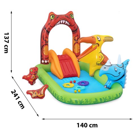 Bestway Plac zabaw dmuchany Jurassic 241 x 140 x 137 cm Bestway 53160 Bestway Plac zabaw dmuchany Jurassic 241 x 140 x 137 cm Bestway 53160