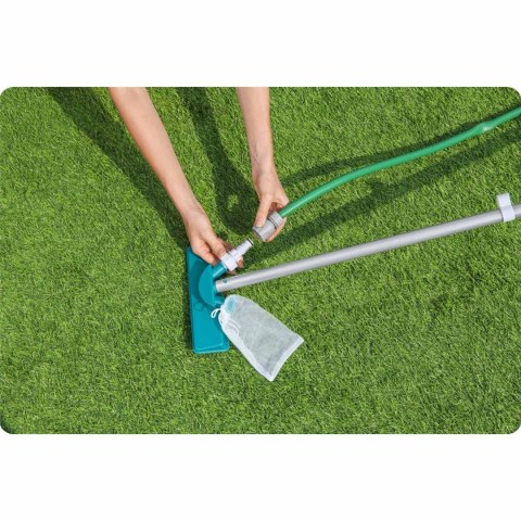 Bestway Zestaw do czyszczenia basenu kij 167cm + odkurzacz + siatka Bestway 58013 Bestway Zestaw do czyszczenia basenu kij 167cm + odkurzacz + siatka Bestway 58013