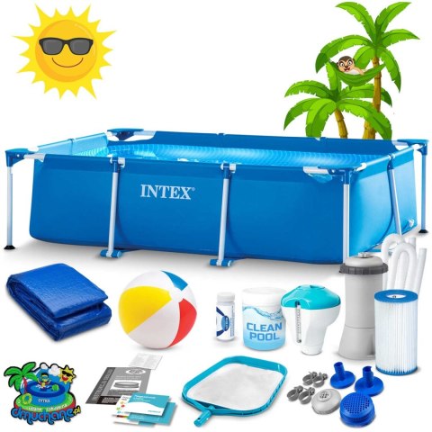 Intex Basen ogrodowy stelażowy 220 x 150 x 60 cm 15w1 INTEX 28270 Intex Basen ogrodowy stelażowy 220 x 150 x 60 cm 15w1 INTEX 28270