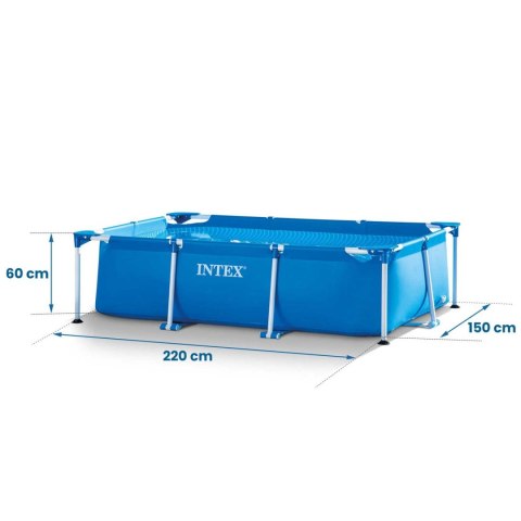 Intex Basen ogrodowy stelażowy 220 x 150 x 60 cm 2w1 INTEX 28270 Intex Basen ogrodowy stelażowy 220 x 150 x 60 cm 2w1 INTEX 28270