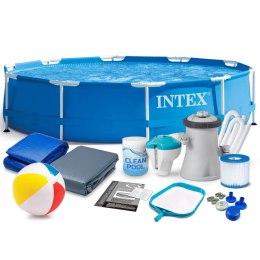 Intex Basen ogrodowy stelażowy 305 x 76 cm 15w1 INTEX 28202