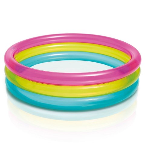 Intex Basen dmuchany Tęcza 3 pierścienie 86 x 25 cm INTEX 57104 Intex Basen dmuchany Tęcza 3 pierścienie 86 x 25 cm INTEX 57104
